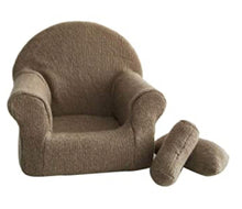 Knit Covered Chair with Pillows
