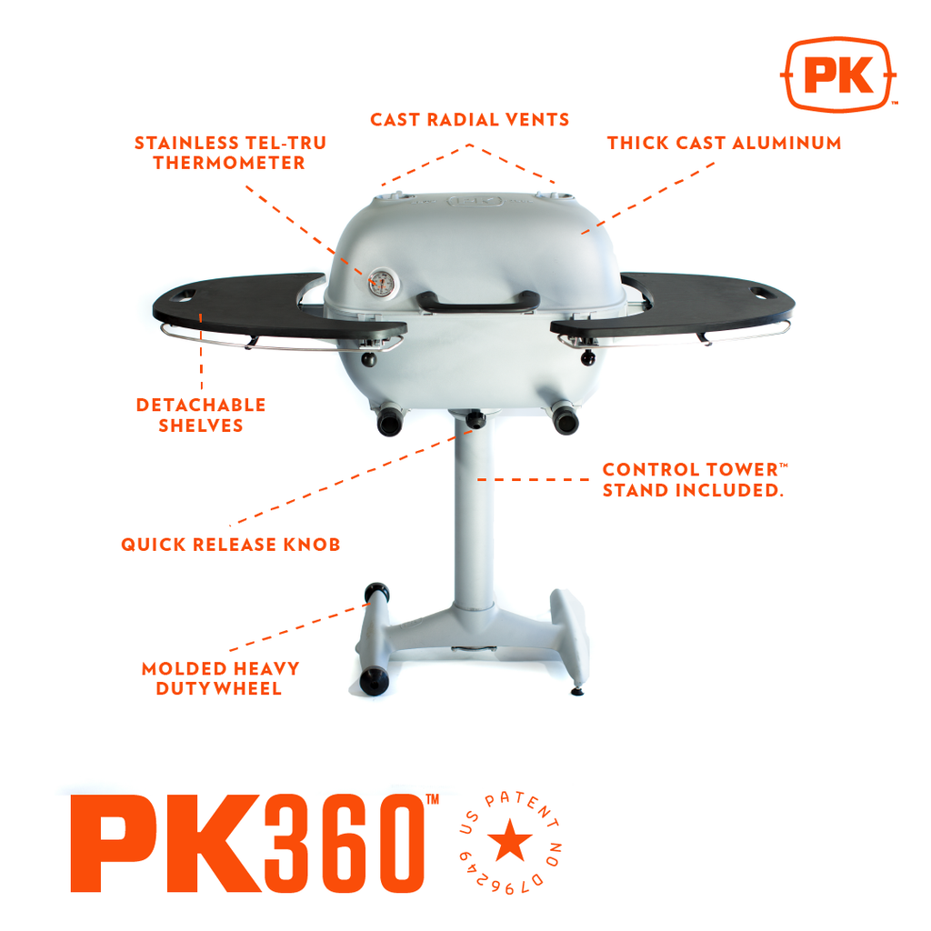 Pk360 Pk Grill And Smoker Graphite Hazy Peak Barbecues