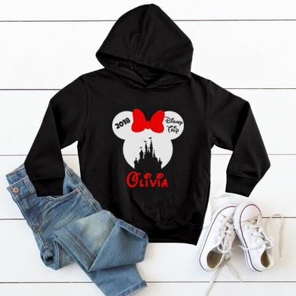 personalised family disney hoodies