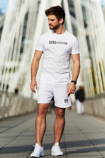 Men's White Slim Fit Gym T-Shirt | Startup Collection | UK – Sole Ambition