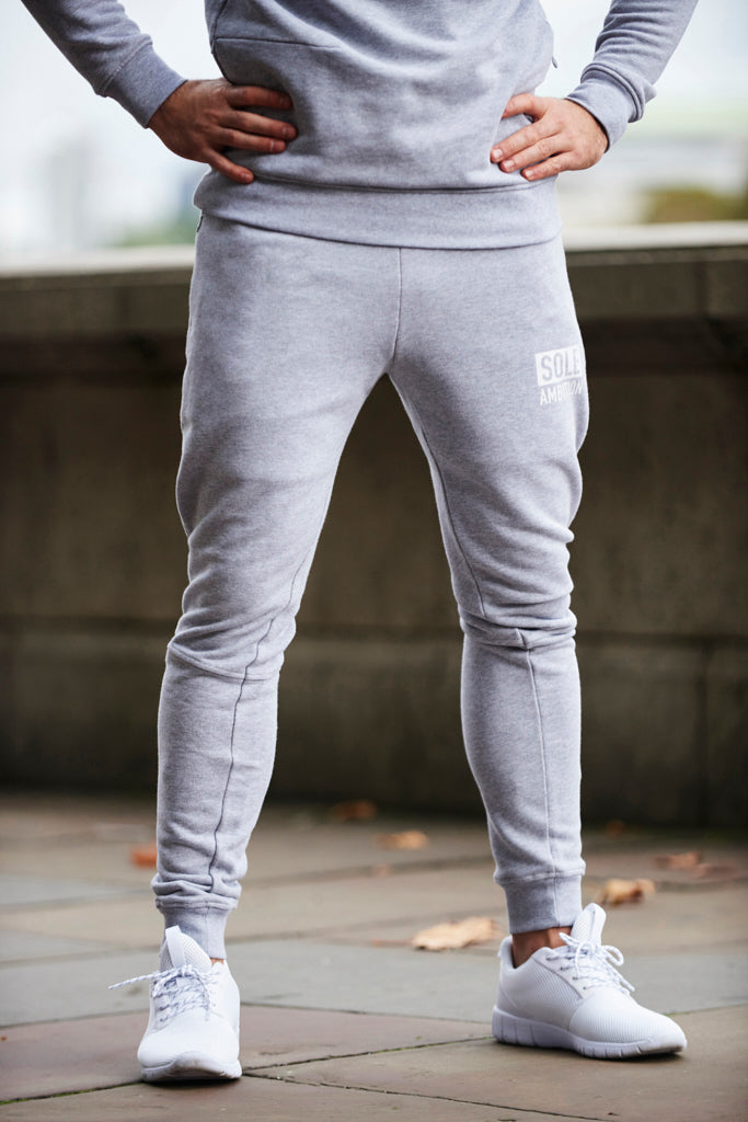 Men's Skinny Gym Joggers With Zips & Pockets (UK Made) – Sole Ambition