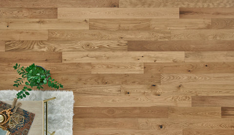 Natural Wide Plank Hardwood LVP Flooring