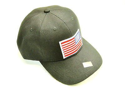 Reverse American Flag Hat baseball cap motorcycle patch black ballcap ...