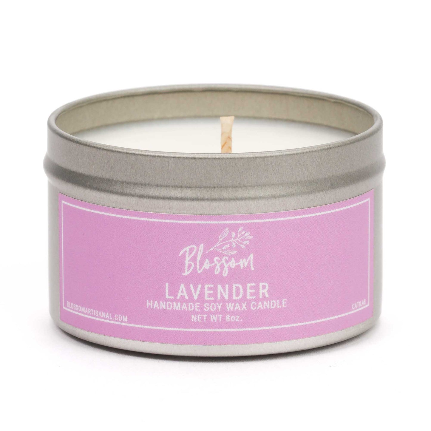 4 oz soy wax candle tin — Bee loved lavender