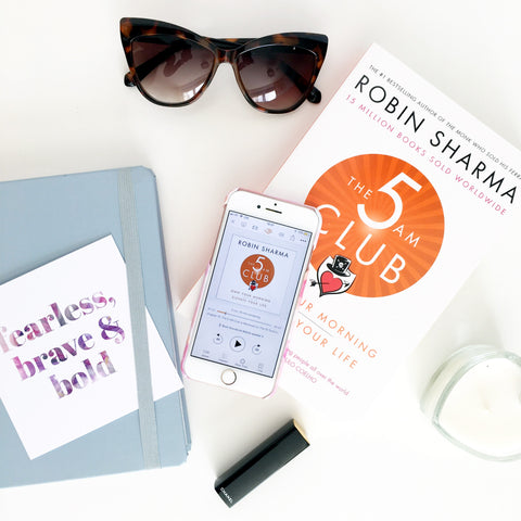 5 books to inspire you - the red lipstick review. 5am club by Robin Sharma
