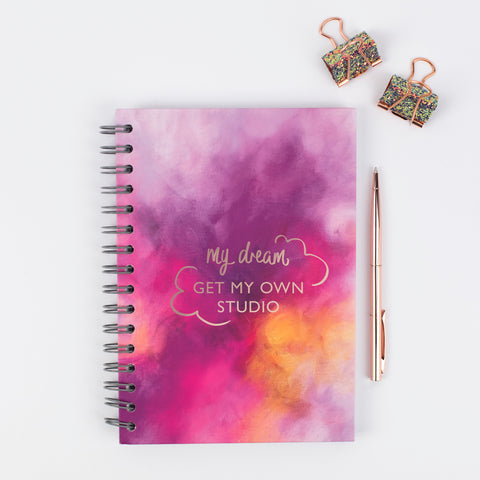 Dream journal, personalised notebook, Rebecca Yates London