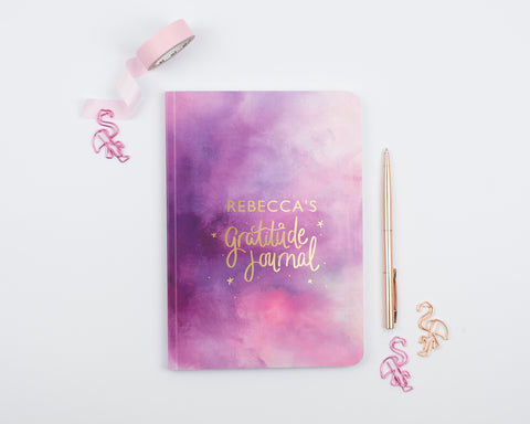 Getting started with gratitude journalling. personalised gratitude journal