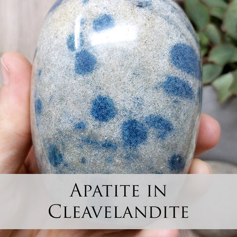 Blue Apatite in Cleavelandite