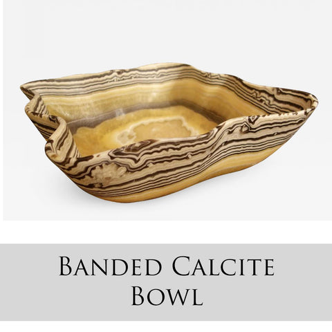 Banded Calcite Bowl