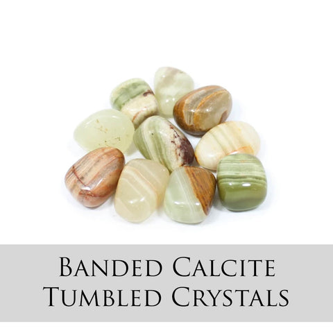 Banded Calcite Tumbles