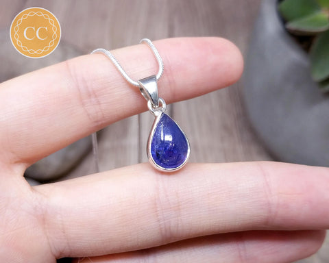 Tanzanite Silver Necklace