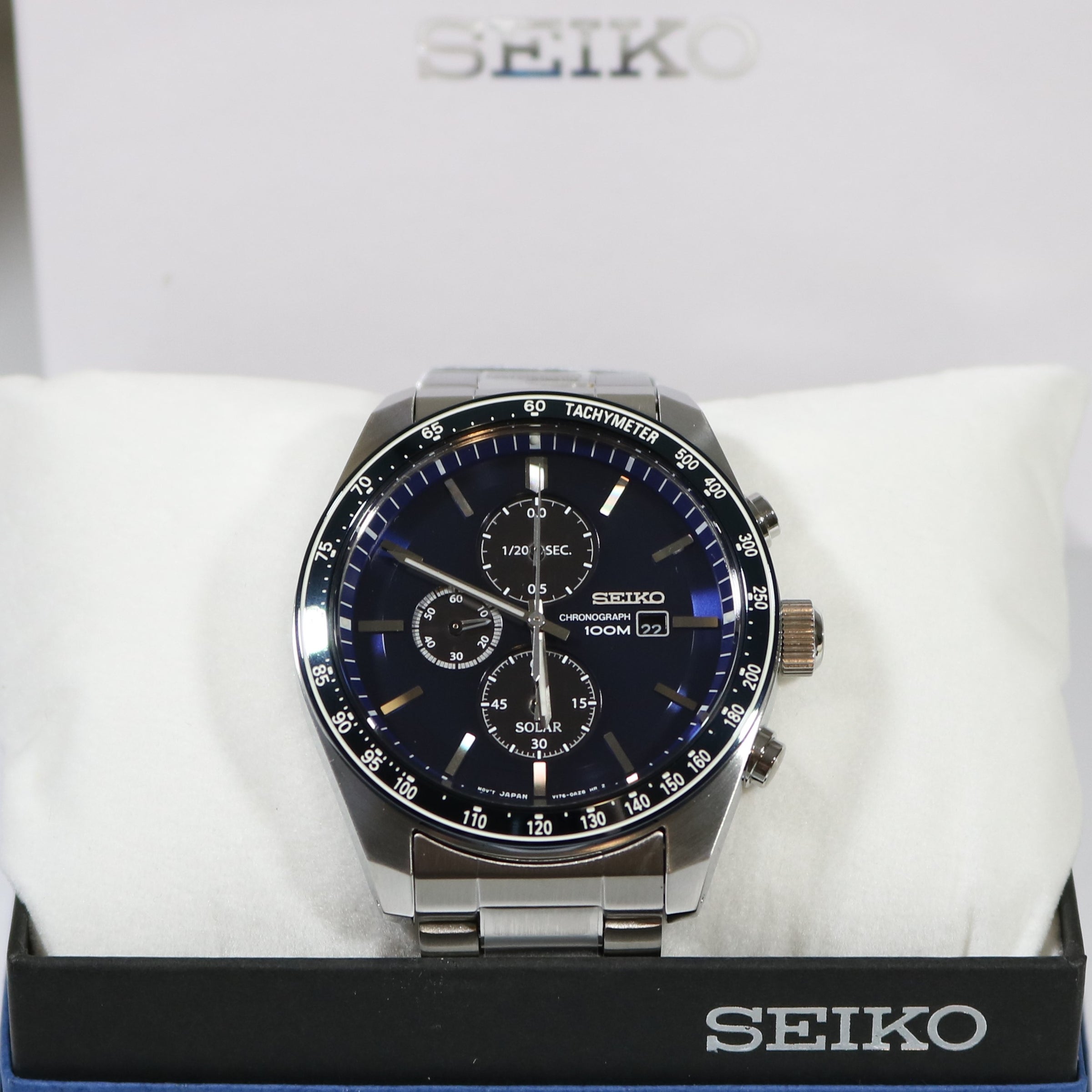 Seiko Men's Solar Dial Stainless Watch SSC719P1 – Chronobuy