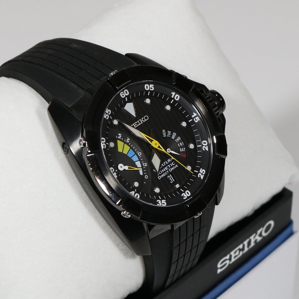Seiko Velatura Kinetic Direct Drive Black Dial Men's Watch SRH013P1 –  Chronobuy