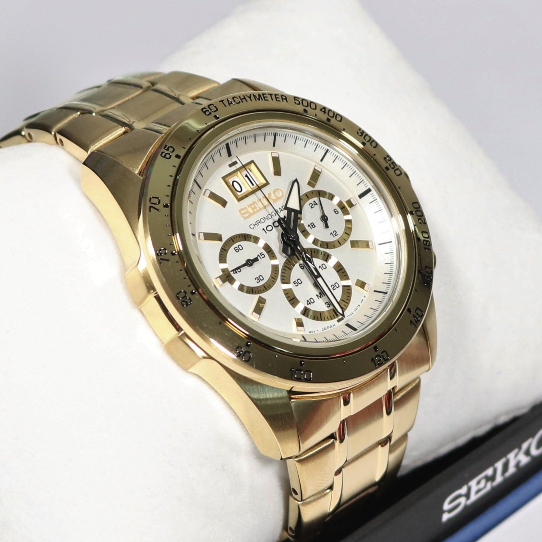 Seiko Lord Chronograph Quartz Men's Gold Watch SPC244P1 – Chronobuy