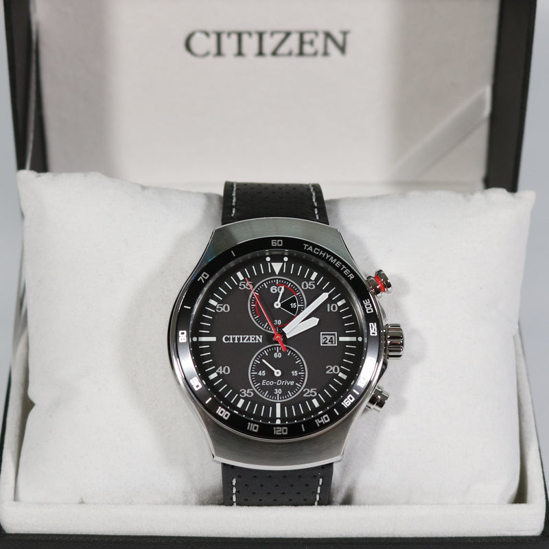 citizen eco drive watch leather