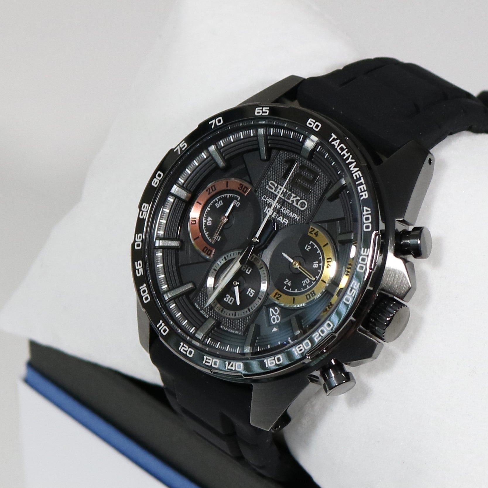 Seiko Quartz Stainless Steel Chronograph Men's Sports Watch SSB349P –  Chronobuy