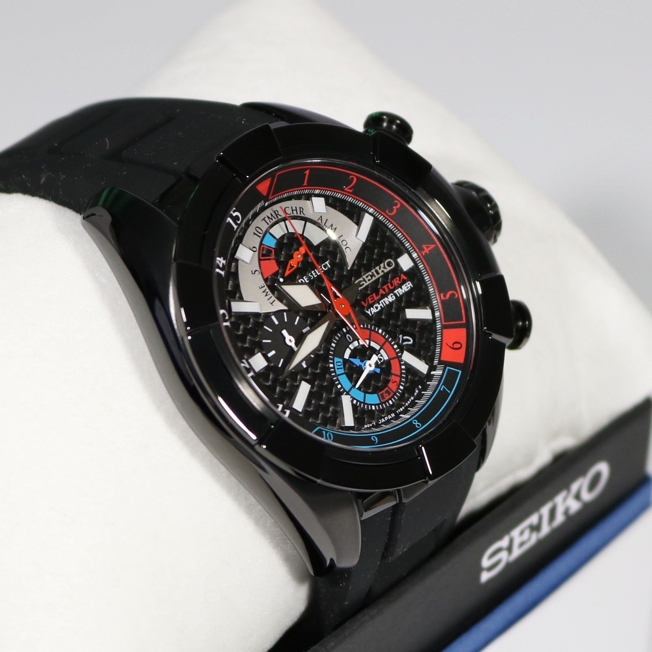 Seiko Quartz Chronograph Velatura Yachting Timer Men's Watch SPC149P1 –  Chronobuy