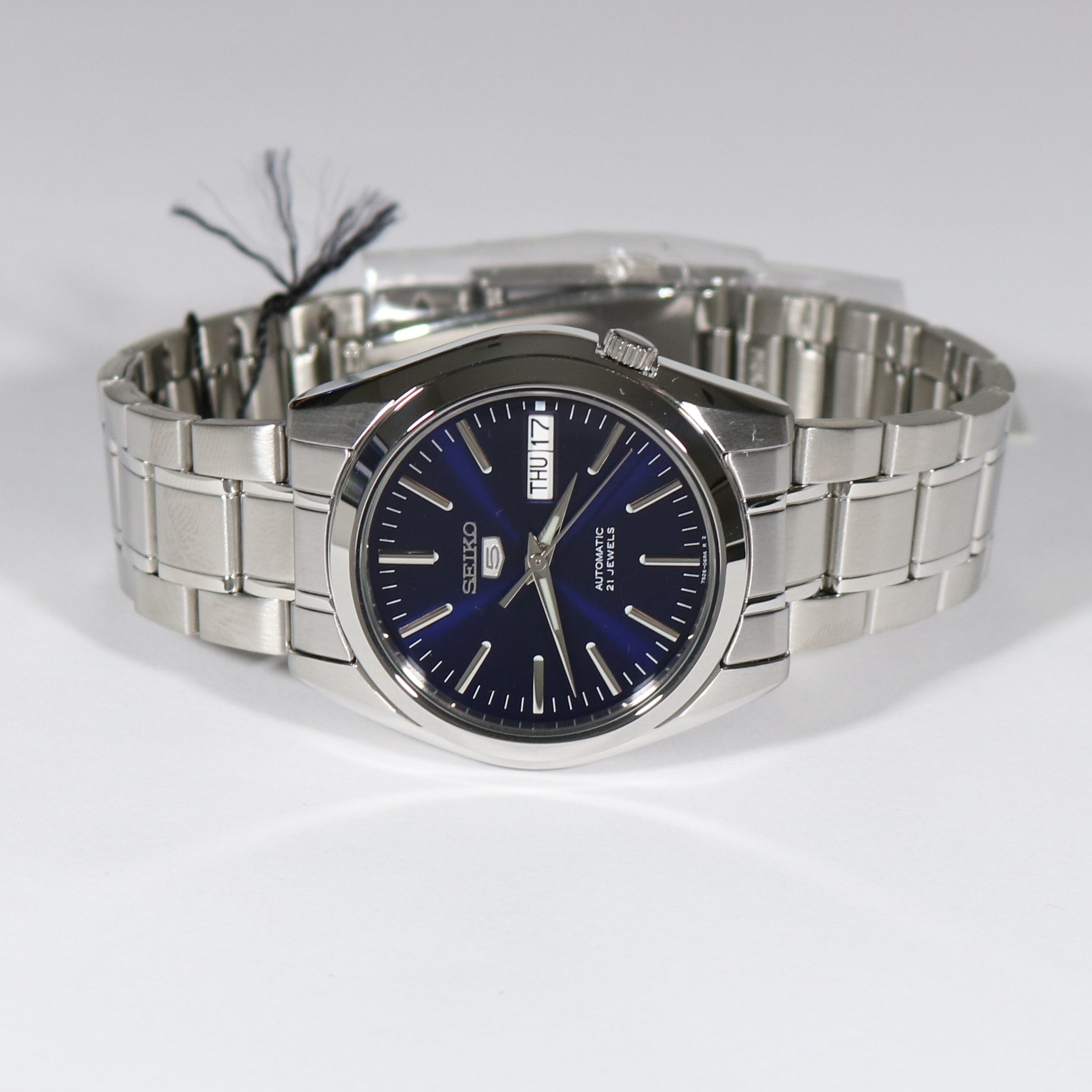 Seiko 5 Men's Automatic 21 Jewels Blue Dial Watch SNKL43K1 – Chronobuy