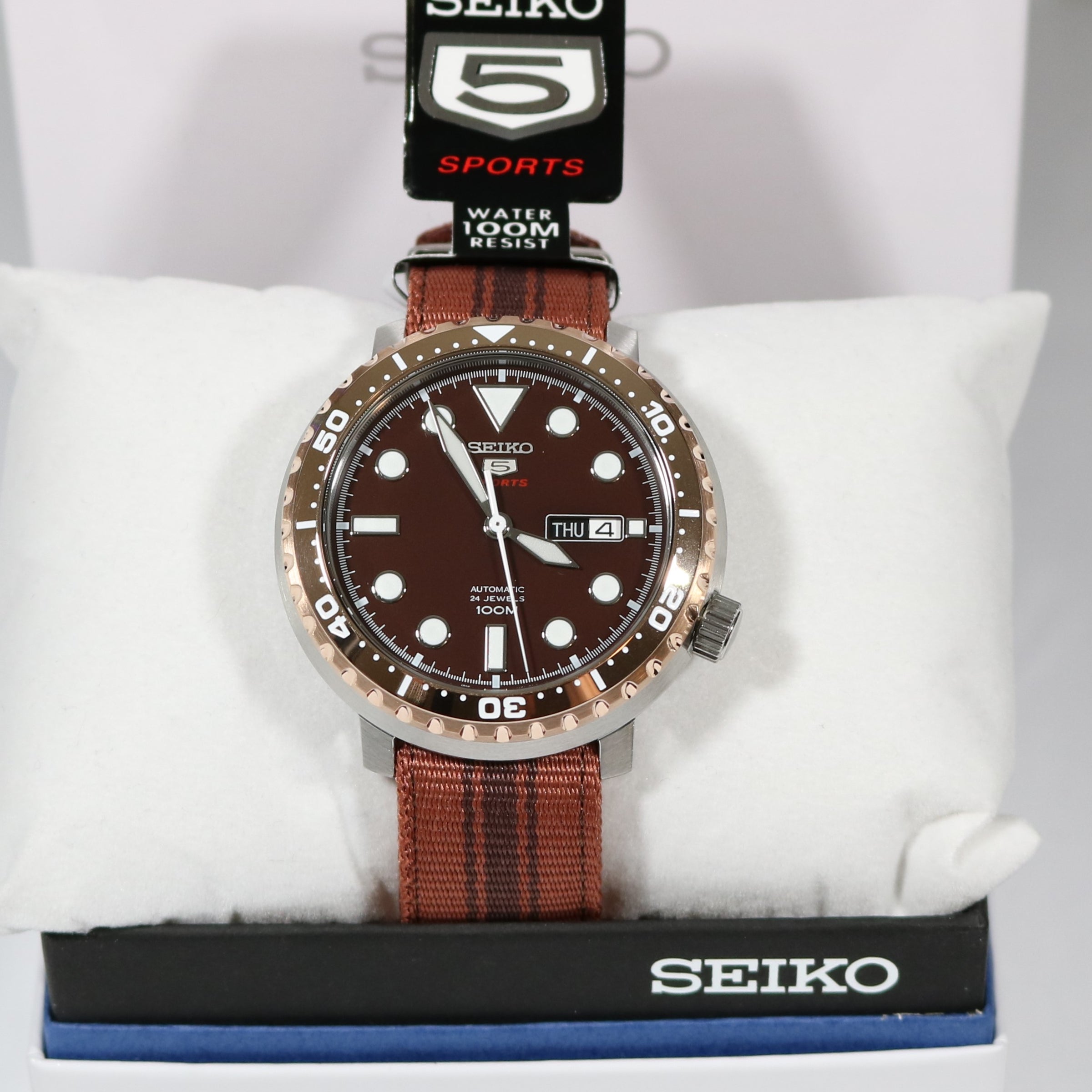 Seiko 5 Sports Bottle Cap Automatic Men's Watch SRPC68K1 – Chronobuy