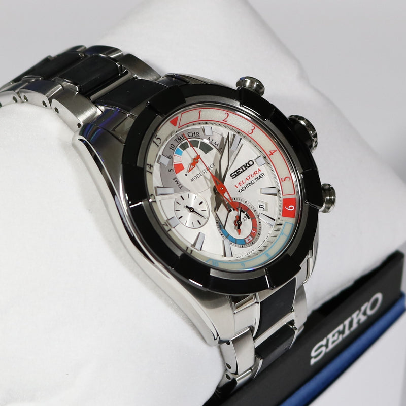 Seiko Men's Quartz Chronograph Velatura Yachting Timer Watch SPC145P1 –  Chronobuy