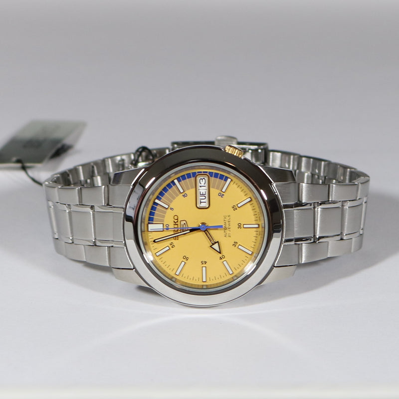 Seiko 5 Sports Yellow Dial Men's Automatic Watch SNKK29K1 – Chronobuy