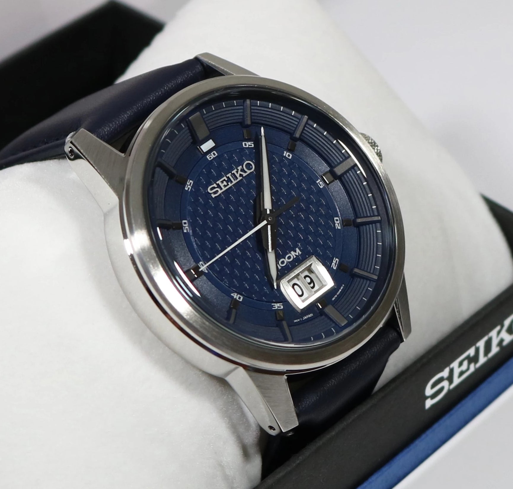Seiko Quartz Analog Display Blue Strap Men's Watch SUR287P1 – Chronobuy