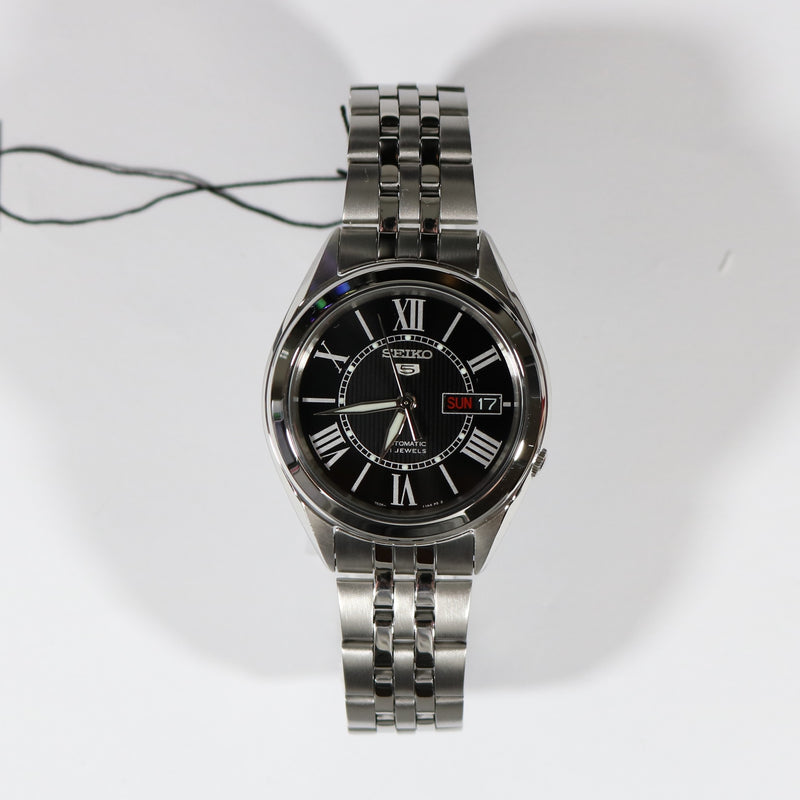 Seiko 5 Men's Automatic Black Dial Stainless Steel Watch SNKL35K1 –  Chronobuy
