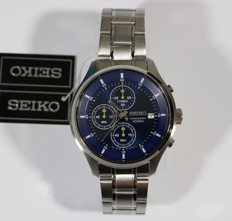 Seiko Stainless Steel Men's Quartz Neo Sports Chronograph Watch SKS537 –  Chronobuy