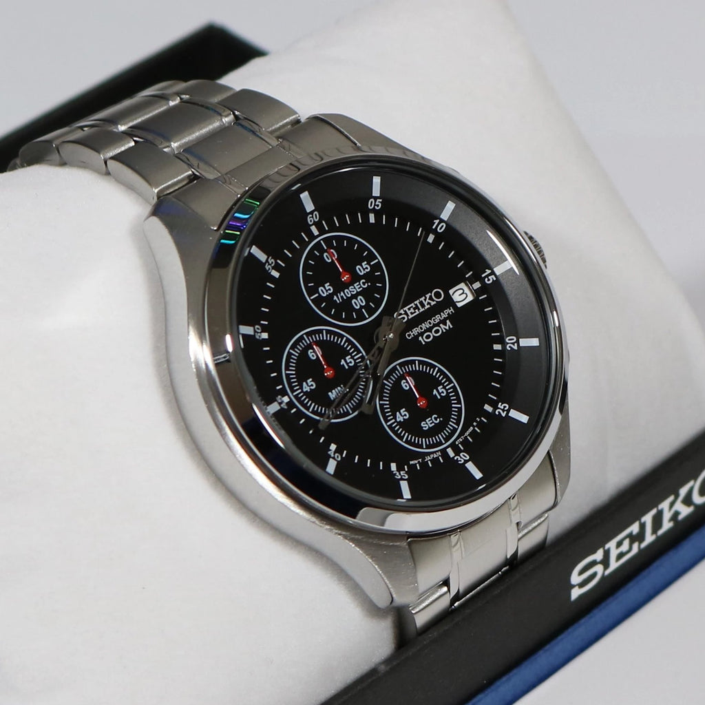 Seiko Stainless Steel Men's Quartz Neo Sports Chronograph Watch SKS539 –  Chronobuy