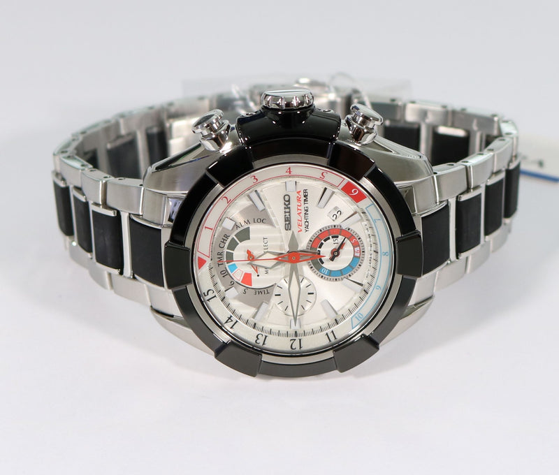 Seiko Men's Quartz Chronograph Velatura Yachting Timer Watch SPC145P1 –  Chronobuy