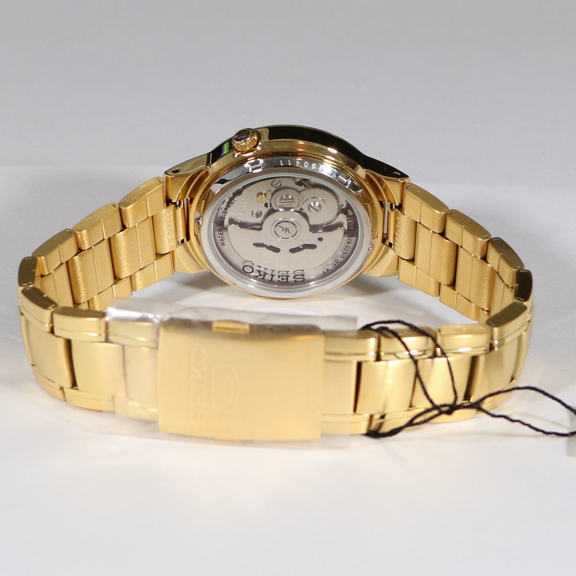 Seiko 5 Gold Automatic 21 Jewels Men's Stainless Steel Watch SNKA10K1 –  Chronobuy