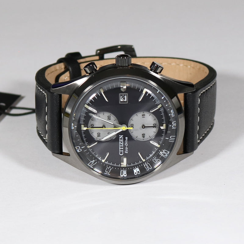 Citizen Eco-Drive Chandler Black Dial Chronograph Men's Watch CA7027-0 –  Chronobuy