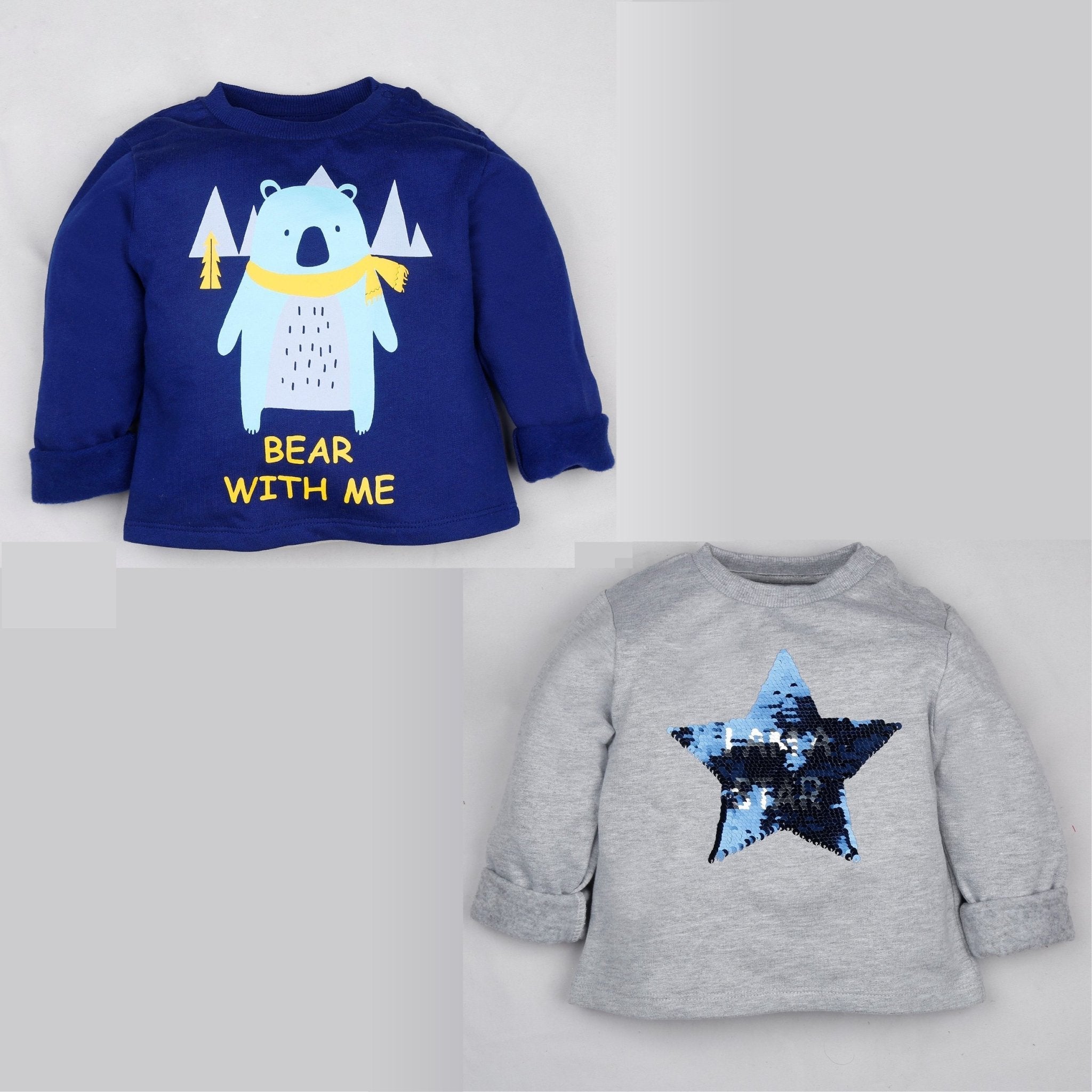 Sweatshirt Combo - Bear With Me & I Am A Star - The Mom Store