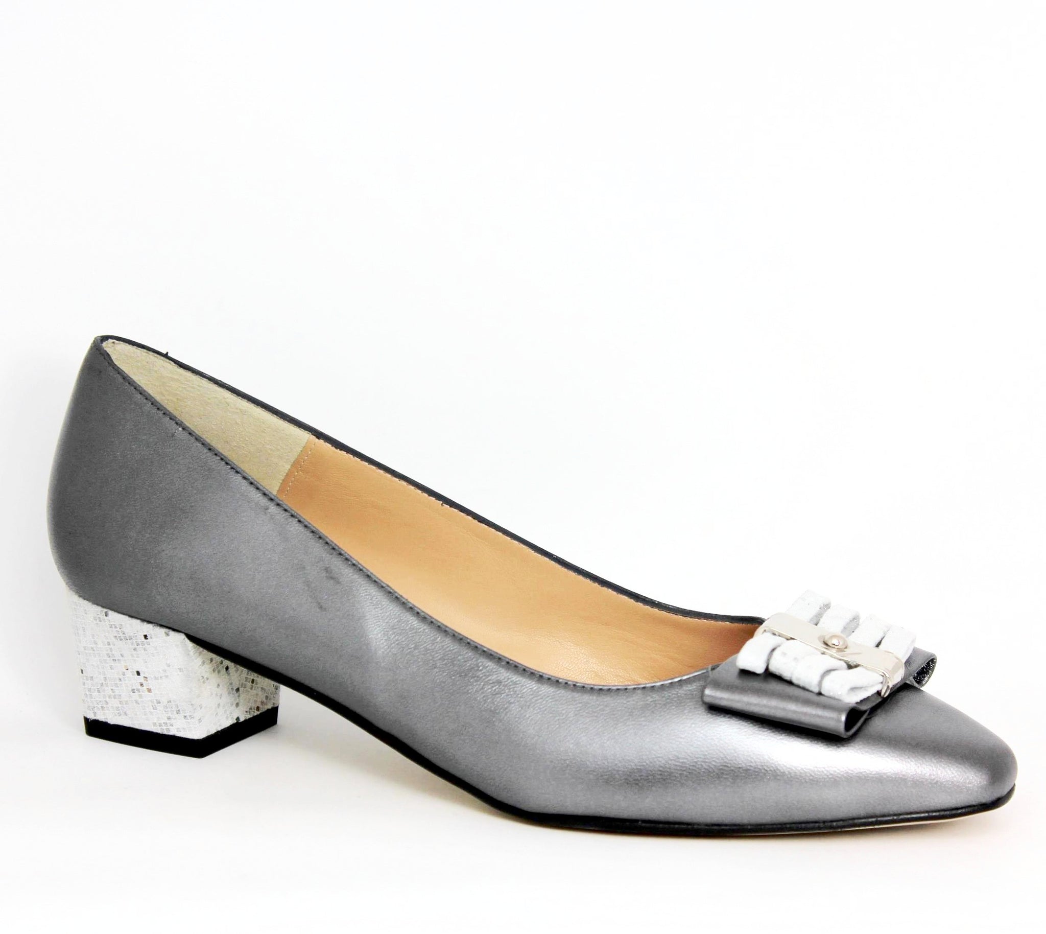 pewter dress shoes low heels