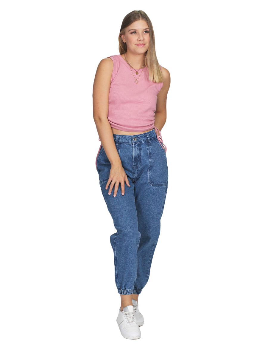 Jeans Mujer Bobois Moda Casuales Jogger De Mezclilla U – BOBOIS