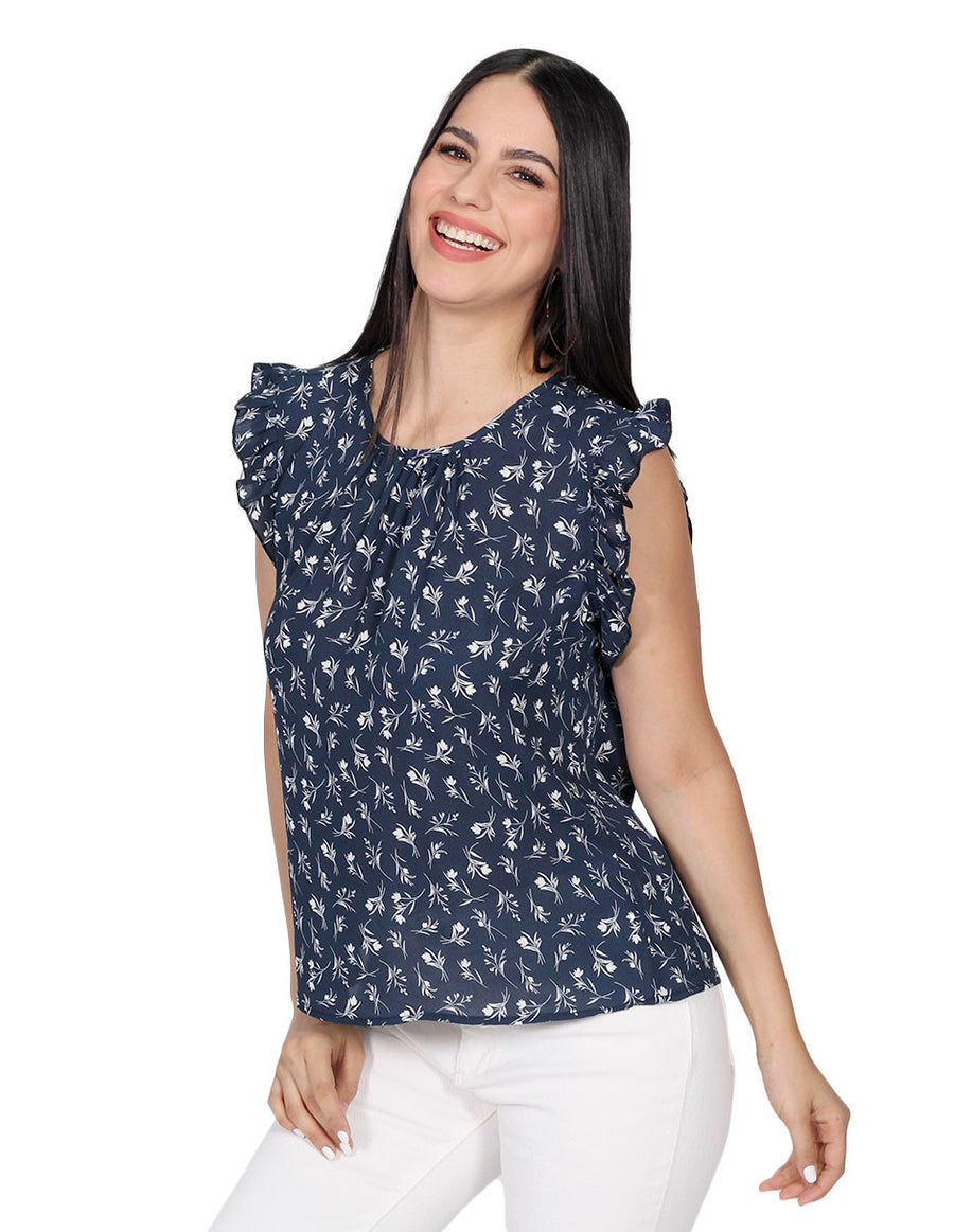 Blusas Para Bobois Moda Casuales Manga Corta Con Marino N21 – BOBOIS