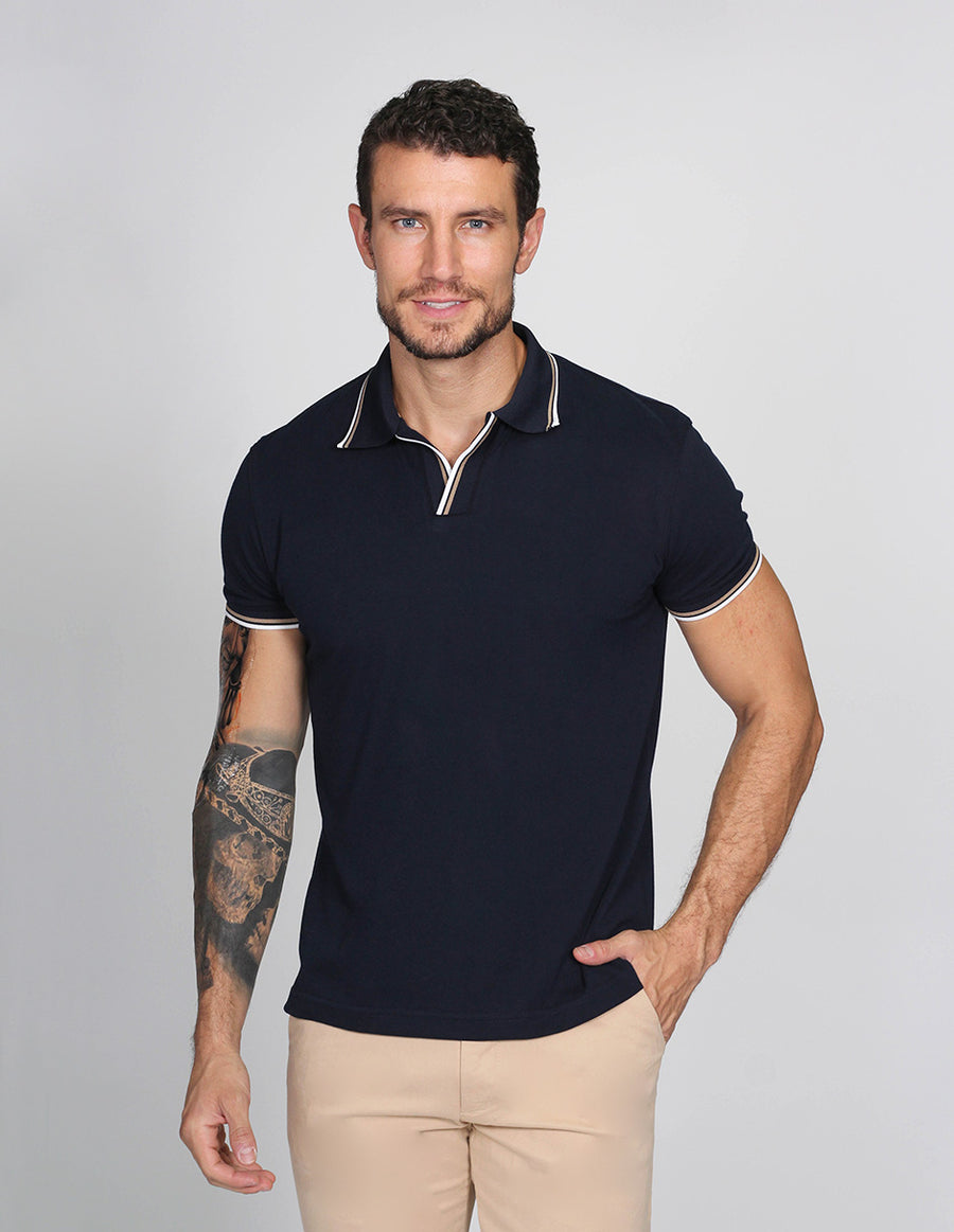 PLAYERAS HOMBRE CASUALES MODA TIPO POLO JHONY COLLAR VIN A15161 – BOBOIS |  