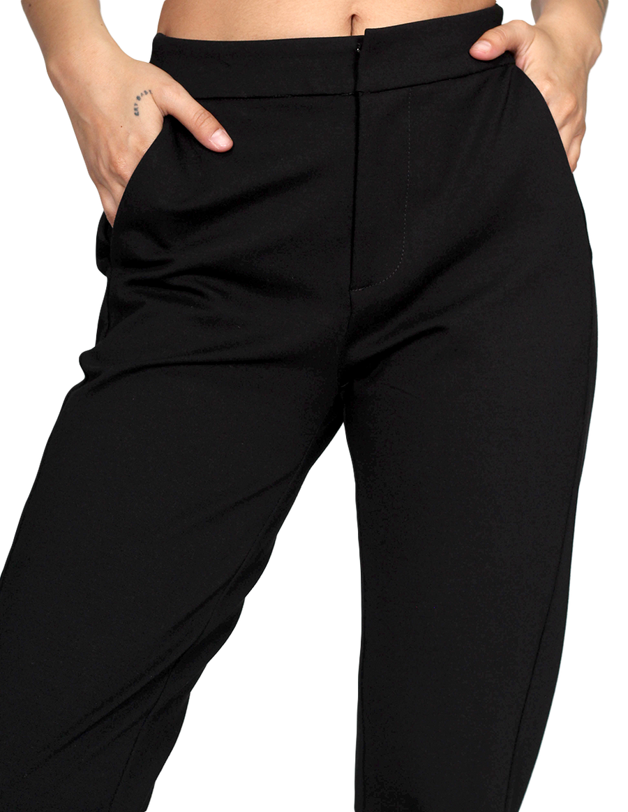 cascada fricción Inmundo Pantalones Para Mujer Bobois Moda Casuales De Vestir Basico Negro W231 –  BOBOIS