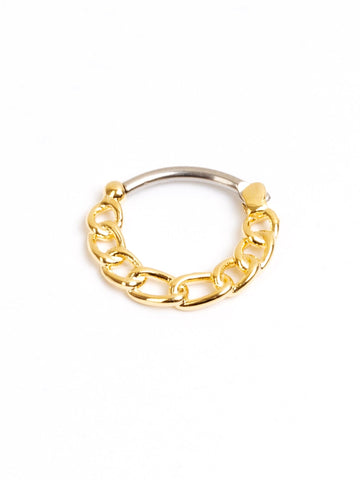 Buy Gold Septum Ring, Fake Septum Ring, Circle Septum Ring, Hammered Nose  Ring, Hoop Septum Ring, Fake Nose Hoop, Hypoallergenic Fake Nose Ring,  Online in India - Etsy