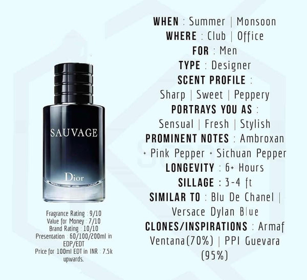 notes in dior sauvage