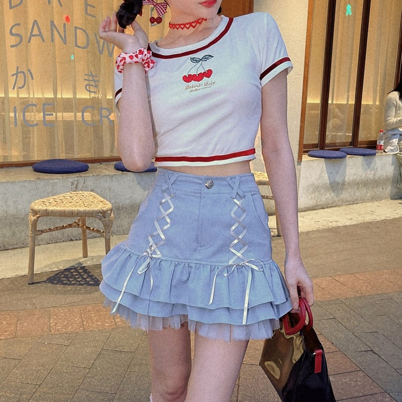 Kawaii Corset Mini Skirt – Fairytale 