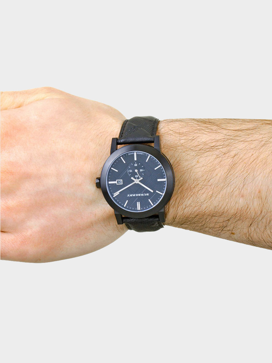 Burberry Black Leather Watch – Milbas