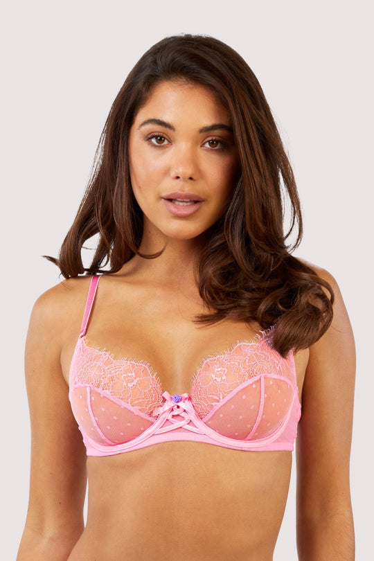 Anaise Red Quarter Cup Bra