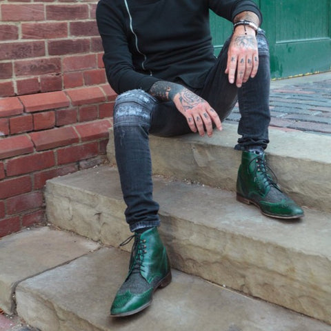 Pine Green Defender | Lace Up Boot