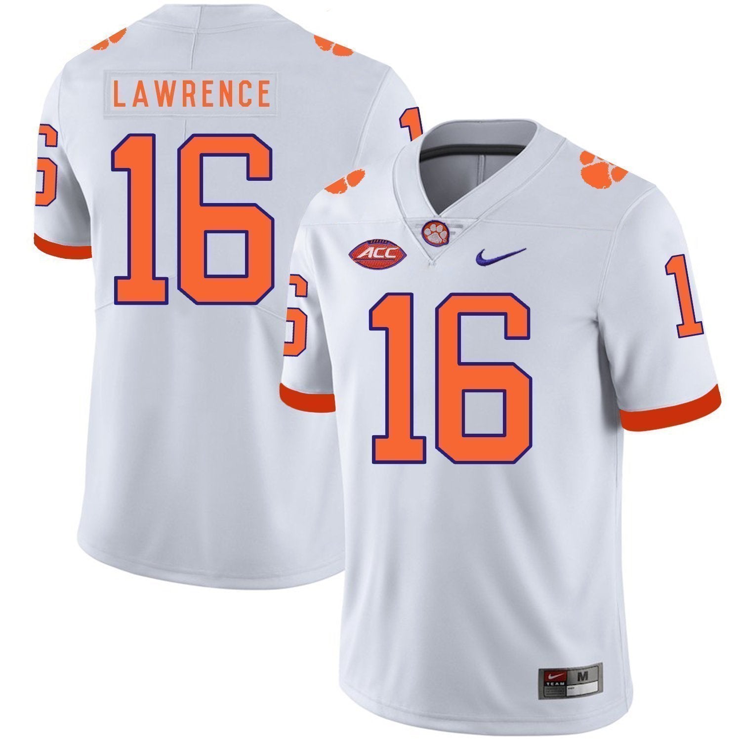 Trevor Lawrence Clemson Tigers Football Jersey White