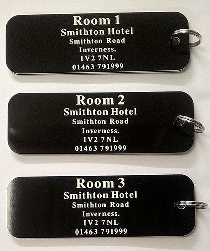 CNC Engraved Hotel Key Fobs