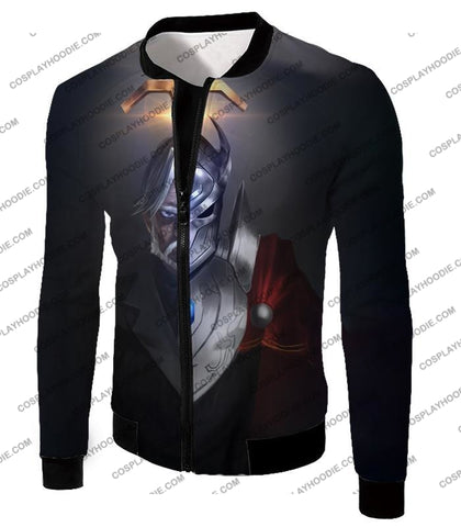 Image of Overlord The Iron Butler And Touch Me Super Cool Anime Black T-Shirt Ol112 Jacket / Us Xxs (Asian