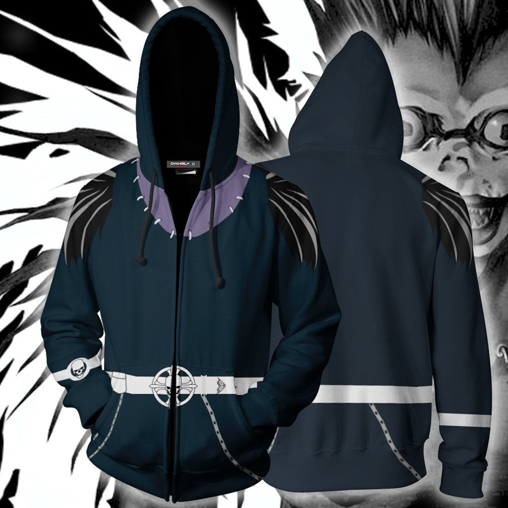 Death Note Ryuk Hoodie Cosplay Jacket Zip Up Cosplayhoodie