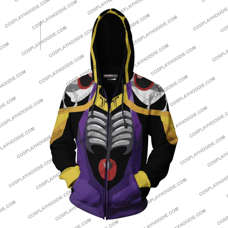 Overlord Momonga Hoodie Cosplay Jacket Zip Up Cosplayhoodie