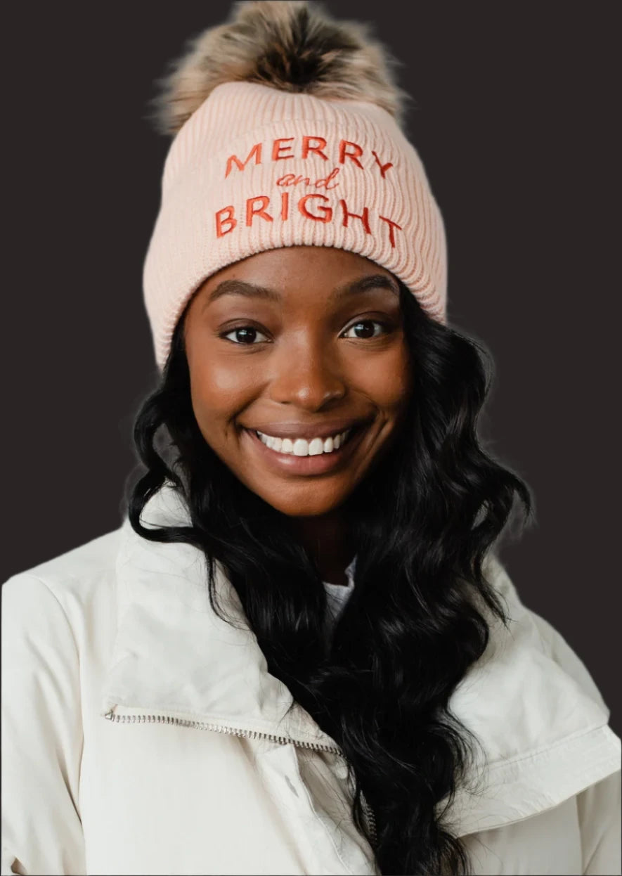PANACHE:  MERRY & BRIGHT POM HAT